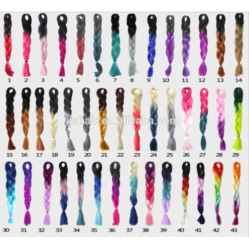 6A 7A 8A Thick ends Hot Selling Unprocessed synthetic hair, crochet braids with human hair extension